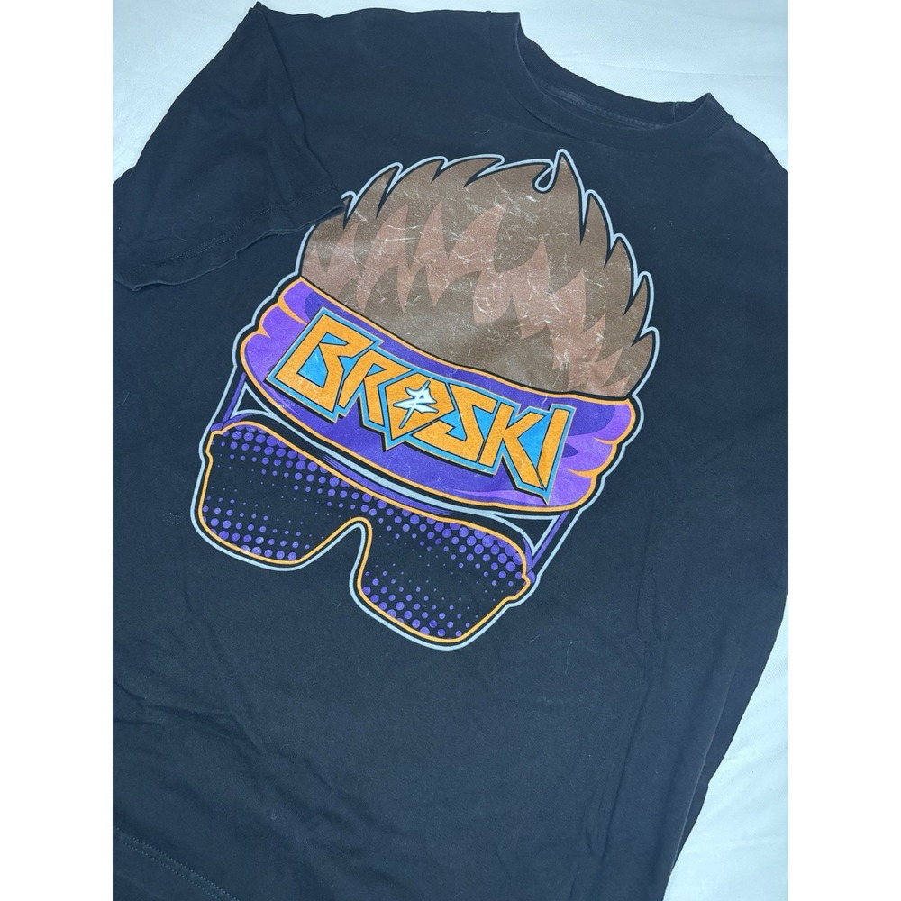 WWE Zack Ryder Broski Shirt Mens XXL Black Are You Serious Bro Graphic Tee